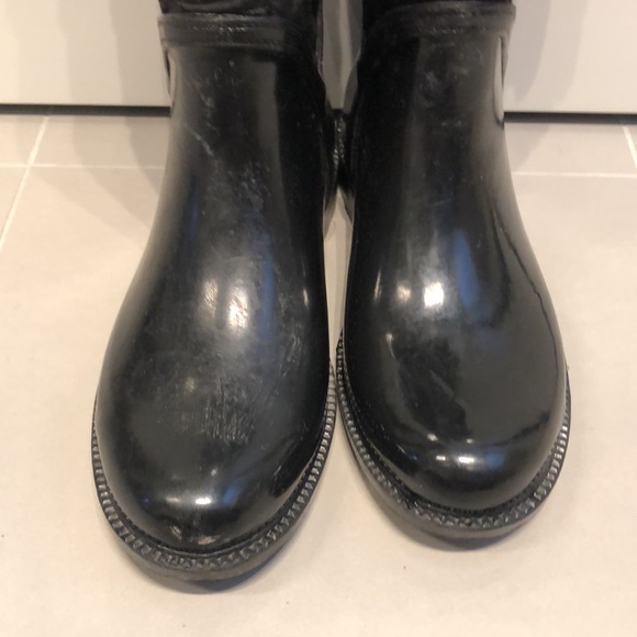ZARA Girl’s black rubber boots - Picture 5 of 6
